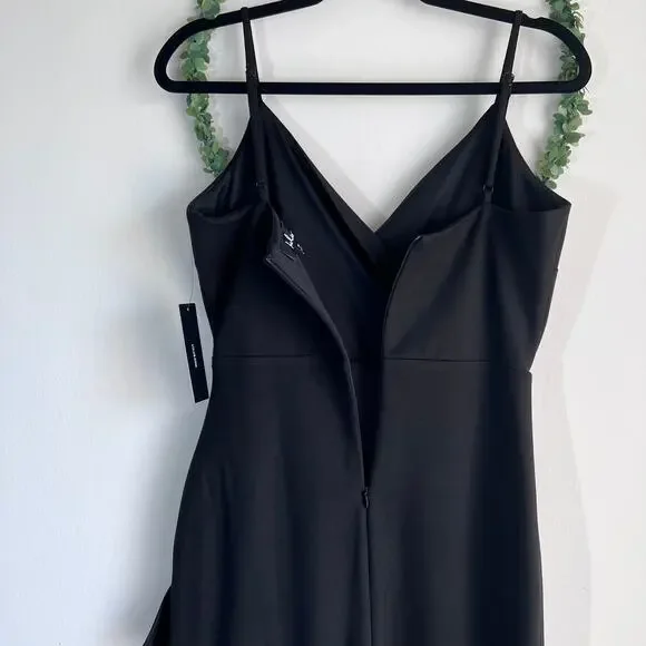 NWT Lulus Sealed With A Kiss Body Con Black Ruffle Dress Size: Medium - Picture 16 of 16